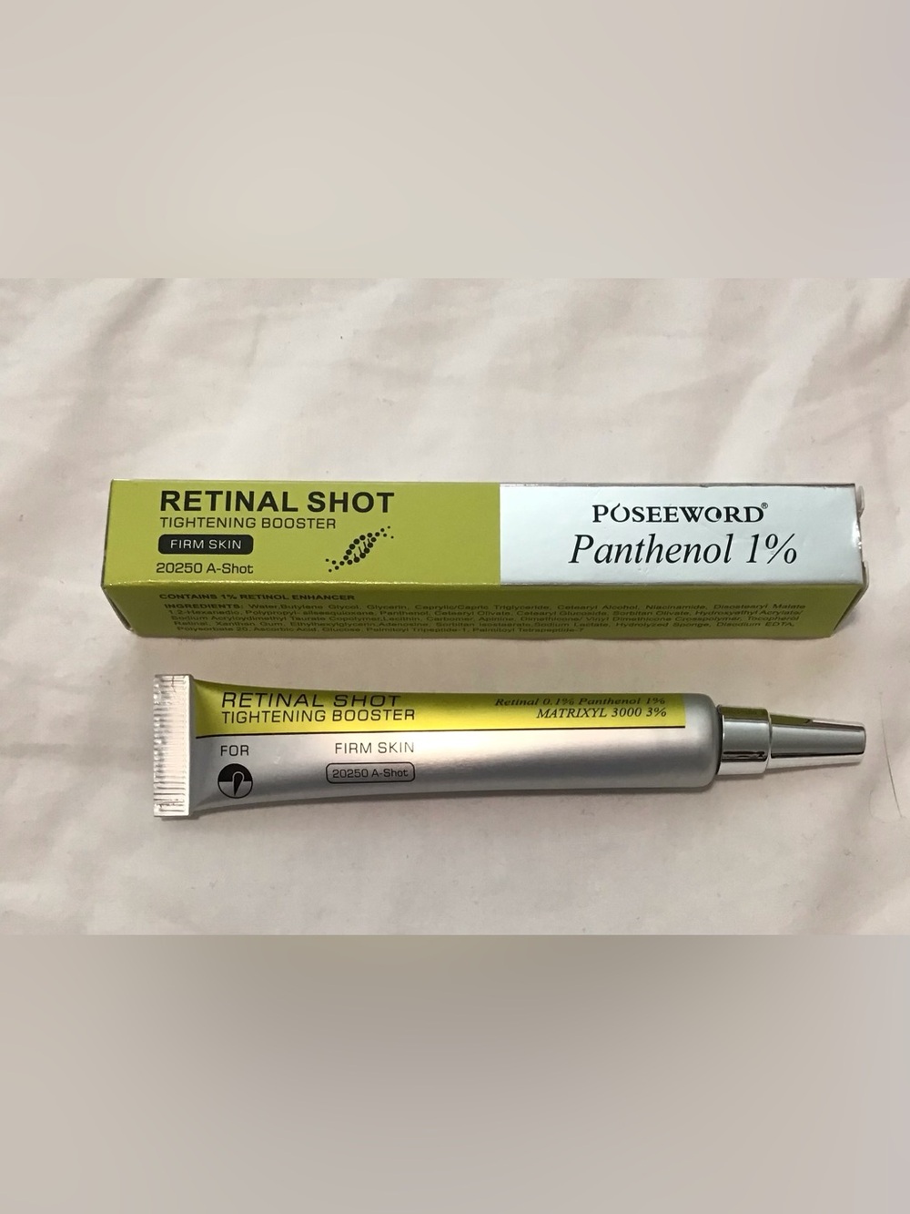 Retinal Shot Tightening Booster Panthenol 1% – Green/Silver
